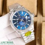 ROLEX Sky-Dweller Series 904L Steel 9001 Chips Blue Watch